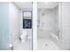 Clean bathroom with toilet, walk-in shower, and modern vanity at 301 1St S St # 2905, St Petersburg, FL 33701