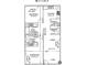Two-bedroom, two-bathroom floor plan with open living and dining areas at 5816 Congress St # 104, New Port Richey, FL 34653