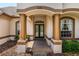 Inviting front entrance with columns and double doors at 1570 Preserve Way, Clearwater, FL 33764