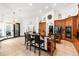 Gourmet kitchen boasts granite countertops and custom wood cabinetry at 1570 Preserve Way, Clearwater, FL 33764
