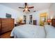 Spacious bedroom with a dresser and ceiling fan at 2465 Northside Dr # 702, Clearwater, FL 33761