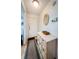 Inviting entryway with a console table and mirror at 2465 Northside Dr # 702, Clearwater, FL 33761