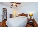 Main bedroom with a walk-in closet and ceiling fan at 2465 Northside Dr # 702, Clearwater, FL 33761