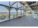 Waterfront deck with ample seating and an incredible view at 526 Belle Isle Ave, Belleair Beach, FL 33786