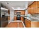 Modern kitchen, stainless steel appliances, granite countertops at 3353 Columbus Dr, Holiday, FL 34691