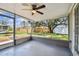 Spacious screened porch overlooking the backyard at 3353 Columbus Dr, Holiday, FL 34691