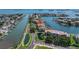 Aerial view of condo location near the waterfront at 2775 Kipps Colony S Dr # 204, St Petersburg, FL 33707