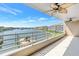 Balcony boasting panoramic water and community views at 2775 Kipps Colony S Dr # 204, St Petersburg, FL 33707