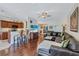 Open kitchen with granite countertops and wood cabinets at 10426 48Th E Ct, Parrish, FL 34219