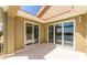 Private balcony with sliding glass doors offering scenic water views at 17B Franklin S Ct, St Petersburg, FL 33711