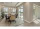 Bright dining room with sliding doors leading to a balcony at 17B Franklin S Ct, St Petersburg, FL 33711