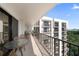 Spacious balcony overlooking city views, perfect for outdoor dining at 150 Belleview Blvd # 704, Belleair, FL 33756