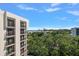 Stunning aerial view showcasing the property's beautiful surroundings and water access at 150 Belleview Blvd # 704, Belleair, FL 33756