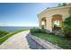 Brick gazebo with waterfront views and seating at 2746 Via Tivoli # 132B, Clearwater, FL 33764