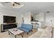 Living room, kitchen, and dining area view at 2746 Via Tivoli # 132B, Clearwater, FL 33764