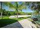 Outdoor volleyball court and BBQ area at 2746 Via Tivoli # 132B, Clearwater, FL 33764