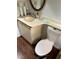 Simple bathroom with toilet and sink at 1377 N Mcmullen Booth Rd # 1377, Clearwater, FL 33759