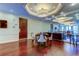 Elegant common area with seating, hardwood floors, and modern light fixtures at 331 Cleveland St # 317, Clearwater, FL 33755