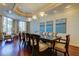 Formal dining room with large table, chairs, and hardwood floors at 331 Cleveland St # 317, Clearwater, FL 33755