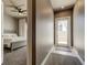 Hallway with access to bedroom and balcony at 331 Cleveland St # 317, Clearwater, FL 33755