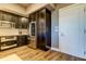 Kitchen boasts stainless steel appliances and dark wood cabinets at 331 Cleveland St # 317, Clearwater, FL 33755