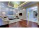 Sophisticated lobby with hardwood floors and artwork at 331 Cleveland St # 317, Clearwater, FL 33755