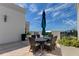Outdoor patio with table and chairs, great for dining at 331 Cleveland St # 317, Clearwater, FL 33755