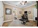 Exercise room with a treadmill and stationary bike near bedroom entrance at 620 Ponce De Leon Dr, Tierra Verde, FL 33715