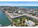 Overhead view highlighting the community's pool, landscaping, and convenient waterfront location at 6201 2Nd E St # 73, St Pete Beach, FL 33706