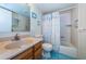 Clean bathroom with tub and shower combination at 12760 Indian Rocks Rd # 1036, Largo, FL 33774