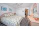 King-size bed and dresser in spacious bedroom at 12760 Indian Rocks Rd # 1036, Largo, FL 33774