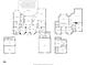Multi-level floor plan including a main house, garage, and a large kitchen at 667 Richmond Close, Tarpon Springs, FL 34688