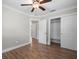 Spacious bedroom with hardwood floors and double door closet at 2347 Eastwood Dr, Clearwater, FL 33765