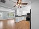 Modern kitchen with stainless steel appliances and white cabinets at 2347 Eastwood Dr, Clearwater, FL 33765