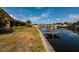 Private dock on the canal with direct water access at 165 97Th Ne Ave, St Petersburg, FL 33702