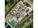 3D floor plan showcasing open concept living, 2-car garage, and pool at 1254 Cordova Ne Blvd, St Petersburg, FL 33704