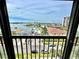 Balcony view overlooking waterfront and cityscape at 255 Dolphin Pt # 809, Clearwater, FL 33767