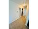 Upstairs hallway with carpeted floors and access to bedrooms at 2811 Valencia S Way, St Petersburg, FL 33705