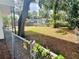 Large backyard with chain link fence and mature trees at 2811 Valencia S Way, St Petersburg, FL 33705