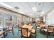 Casual breakfast room with tables and chairs near window at 1044 Blyth Hill Ct, Trinity, FL 34655