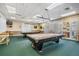 Recreation room featuring two billiard tables at 1044 Blyth Hill Ct, Trinity, FL 34655