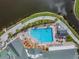 Overhead view of community pool and surrounding area at 1044 Blyth Hill Ct, Trinity, FL 34655
