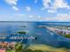 Aerial view of waterfront property with marina and boats at 5823 Bowen Daniel Dr # 905, Tampa, FL 33616