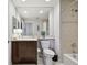 Bathroom with toilet and vanity at 5823 Bowen Daniel Dr # 905, Tampa, FL 33616