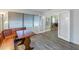 Built-in wood dining nook with adjacent kitchen at 5609 20Th S Ave, Gulfport, FL 33707