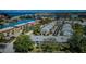 Aerial view of charming townhouses nestled near the water at 169 Sun Isle Cir # 33, Treasure Island, FL 33706