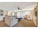Spacious living room with comfortable seating and a ceiling fan at 36750 Us Highway 19 N # 13202, Palm Harbor, FL 34684