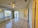 Bedroom with sliding glass doors at 6802 Stones Throw N Cir # 14206, St Petersburg, FL 33710