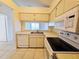 Efficient kitchen featuring an appliance package, bright counters, and neutral cabinets at 6802 Stones Throw N Cir # 14206, St Petersburg, FL 33710