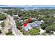 Aerial view of property, showing its location near the water at 577 Vista Trail Ct, Palm Harbor, FL 34683